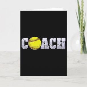 Softll Coach Coaching Istant Coach Softll Team Men Card