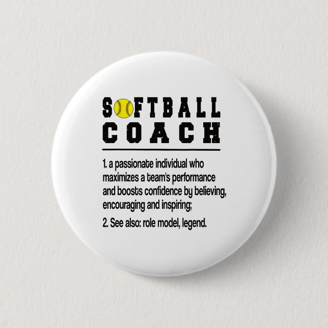 Softll Coach Definition Softll Coaching  Button (Front)