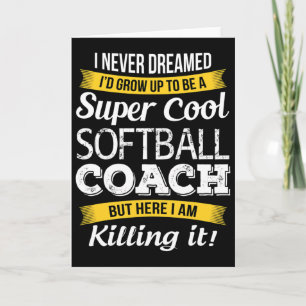 Softll Coach Shirt Thank You Appreciation Funny Gi Card