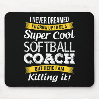 Softll Coach Shirt Thank You Appreciation Funny Gi Mouse Pad