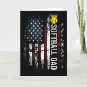 Softll Dad Us Flag Gifts For Dad Men Patriotic Fat Card