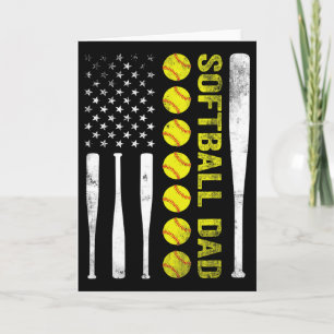 Softll Dad Usa American Flag Father's Day Men _1 Card