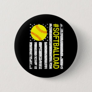 Softll Dad - Usa American Flag Softll Button