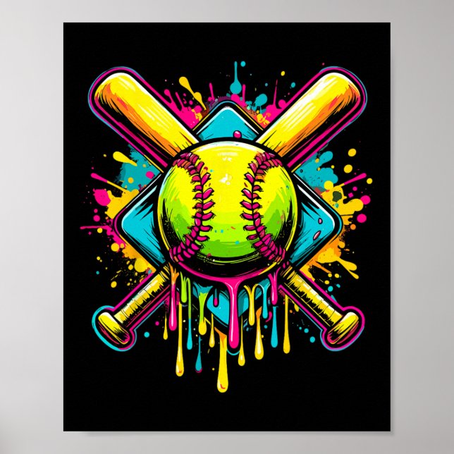 Softll Girl Just A Girl Who Loves Softll  Poster (Front)