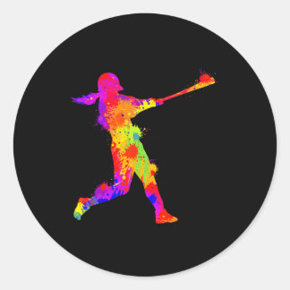 Softll Girl Kids  Classic Round Sticker