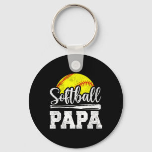 Softll Papa Softll Player Game Day Father&#; s Day Keychain