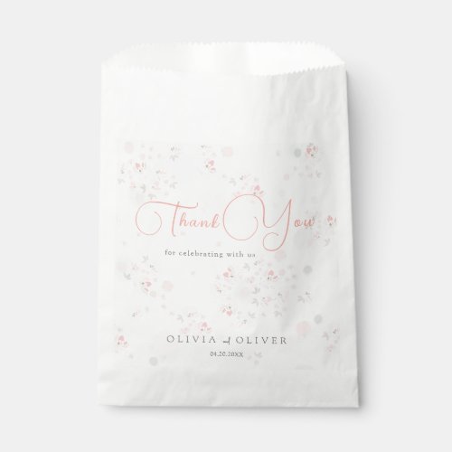 Softness Tea Roses Wedding Favor Bag