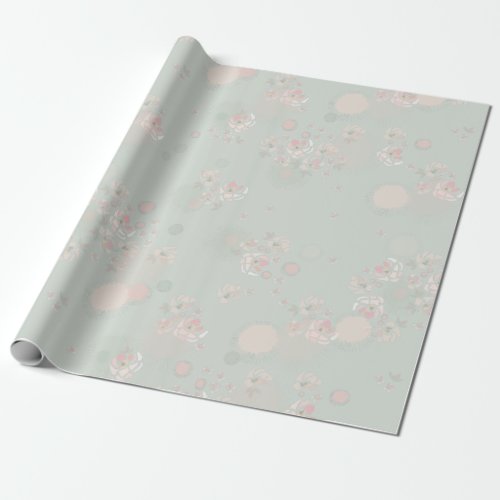 Softness Tea Roses Wrapping Paper