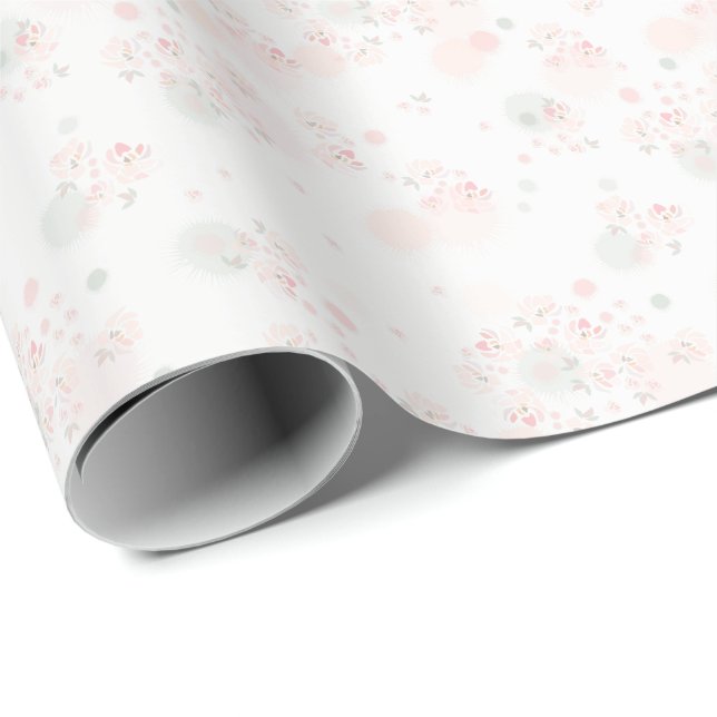 Softness Tea Roses Wrapping Paper (Roll Corner)