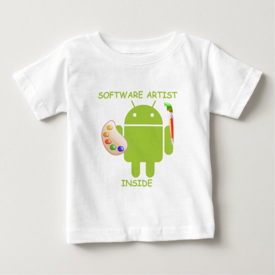 Software Artist Inside (Bugdroid Brush Palette) Baby T-Shirt