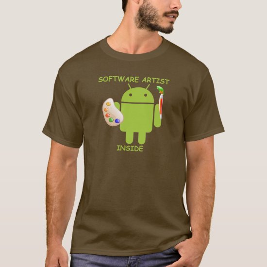 Software Artist Inside (Bugdroid Brush Palette) T-Shirt