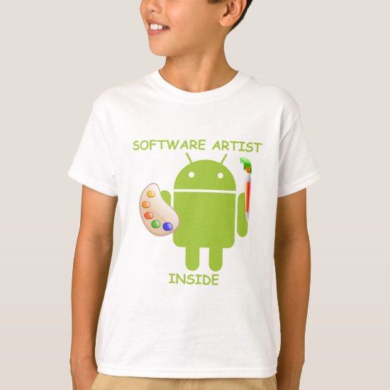 Software Artist Inside (Bugdroid Brush Palette) T-Shirt