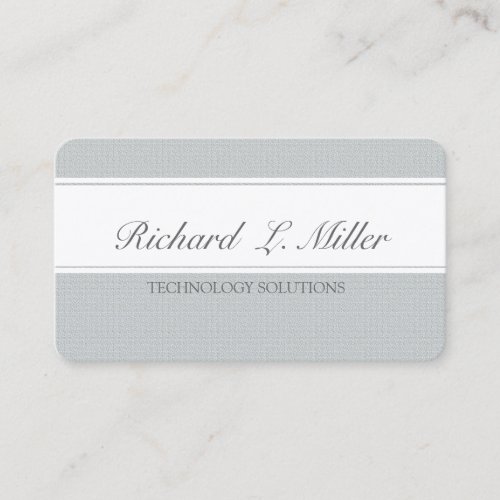 Two Bands Unique Plain Elegant Business Card