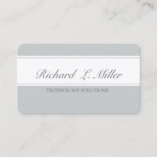 Customizable Two Bands Unique Plain Elegant Business Card
