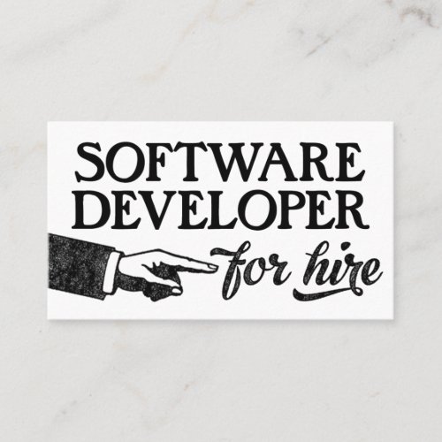Software Developer Business Cards _ Cool Vintage