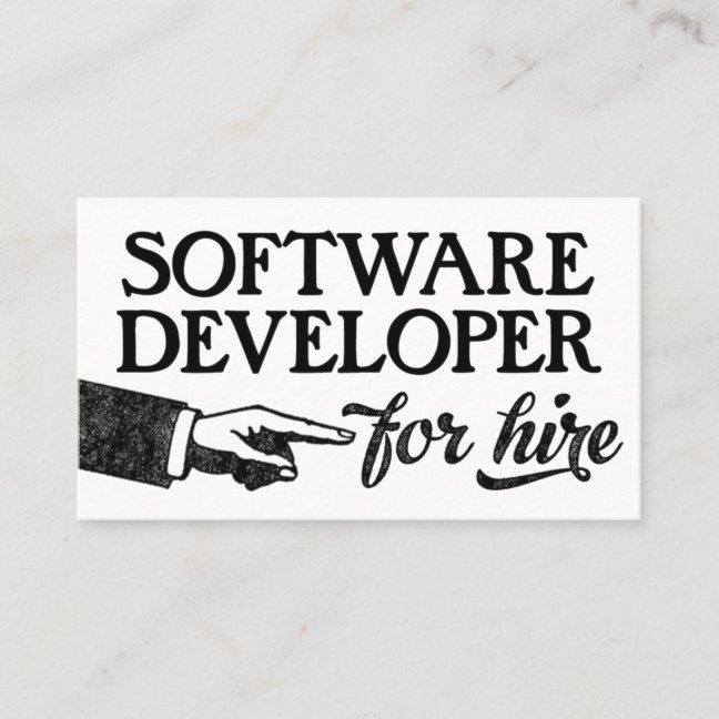 Software Developer Business Cards – Cool Vintage