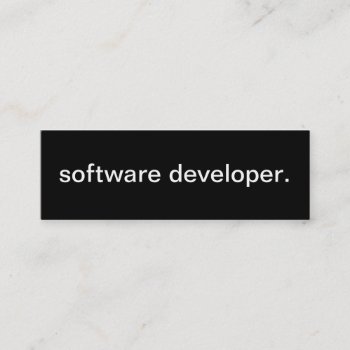Software Developer Card by HolidayZazzle at Zazzle