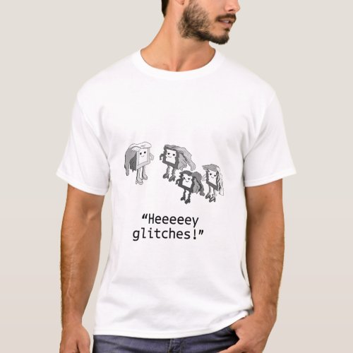 Software Developer Computer Engineer Nerd Glitches T_Shirt