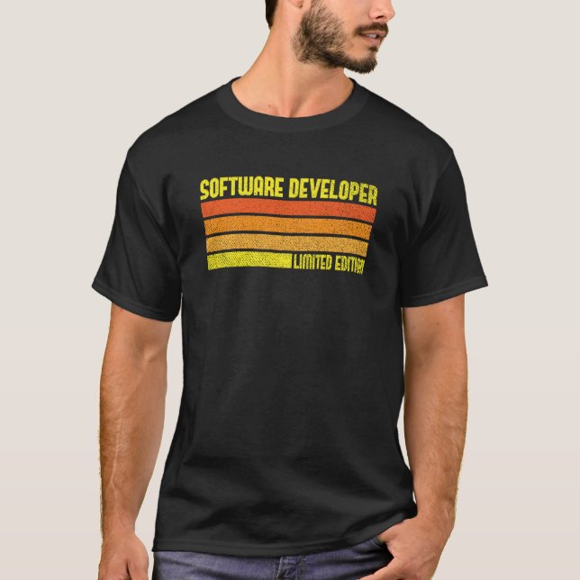 Software Developer Computer Engineer Nerd Job Titl T-Shirt (Front)