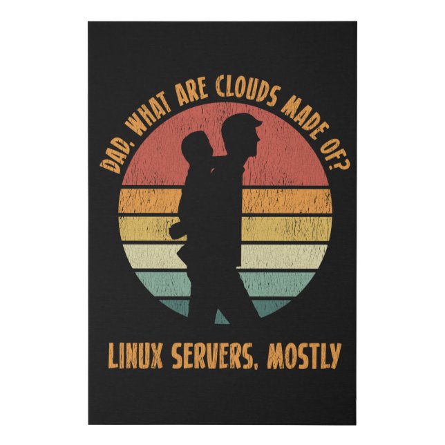 Software Developer Computer Programmer Dad Faux Canvas Print (Front)