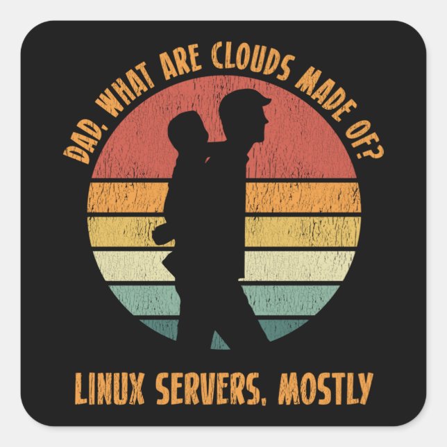 Software Developer Computer Programmer Dad Square Sticker (Front)