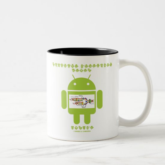 Software Developer Genes Inside (Bug Droid) Two-Tone Coffee Mug