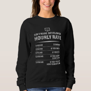 Software Developer Hourly Rate - Gift Sweatshirt