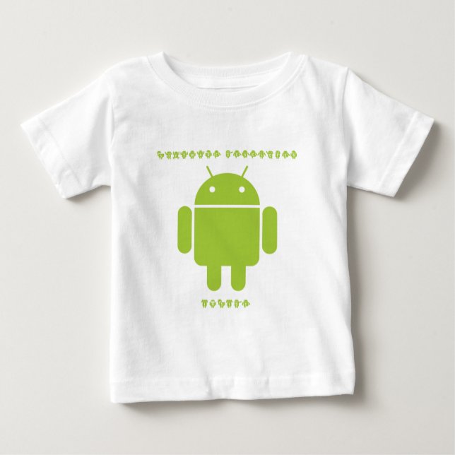 Software Developer Inside (Bug Droid Font Letters) Baby T-Shirt (Front)