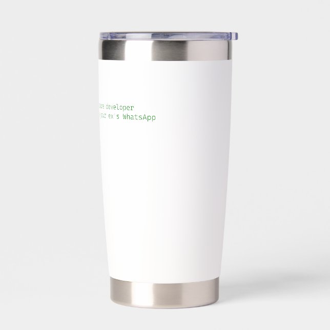 Software Developer Insulated Tumbler (Left)