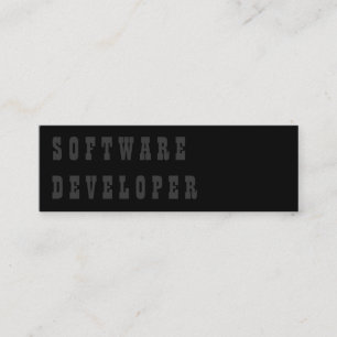 Software Developer Mini Business Card