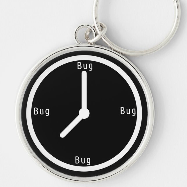 Software Developer Nerdy Daily Schedule Keychain (Front)