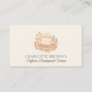 Software Developer Programming Coding Technology Business Card