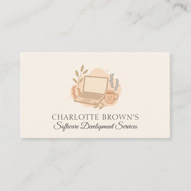 Software Developer Programming Coding Technology Business Card
