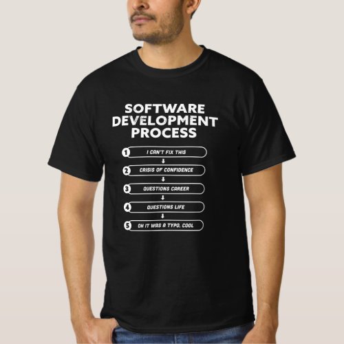 Software Development Process Funny Gift T_Shirt