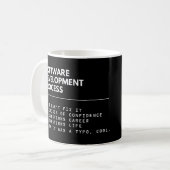 Software Development Process Funny Programmer Coffee Mug (Front Left)