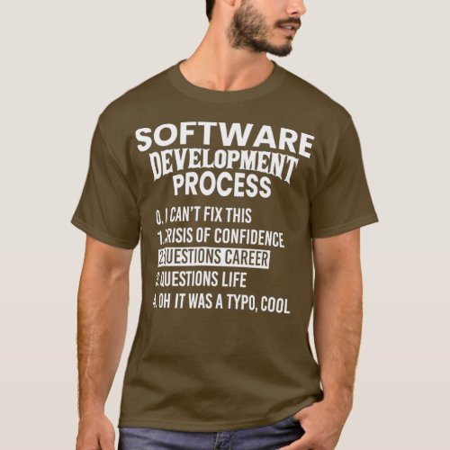 Software Development Process Python Coding Funny T_Shirt