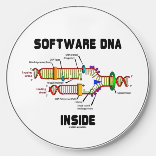 Software DNA Inside DNA Replication Humor Wireless Charger