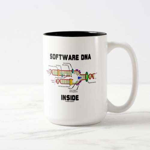 Software DNA Inside DNA Replication Two_Tone Coffee Mug