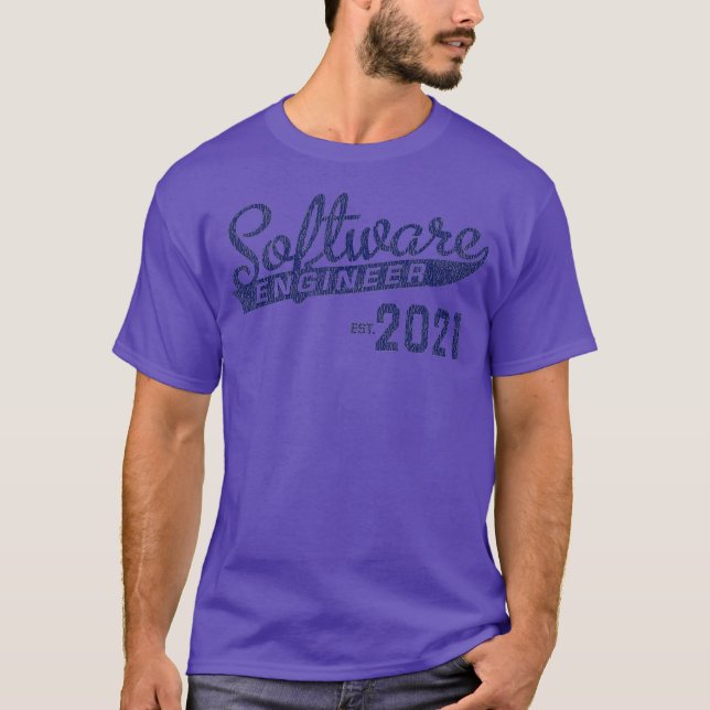 Software Engineer 2021 Graduation Engineering T-Shirt (Front)