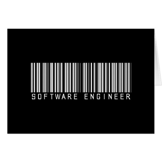 Software Engineer Bar Code Cards (Front Horizontal)