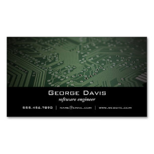 Software Engineer Business Card Magnet