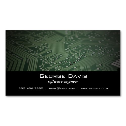 Software Engineer Business Card Magnet