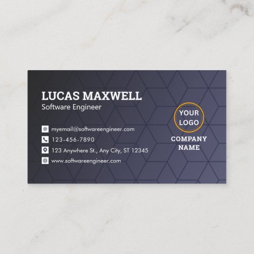 Software Engineer Business Cards Corporate