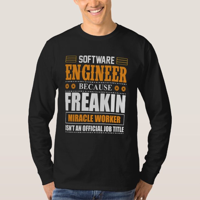 Software Engineer Coder Programmer  5 T-Shirt (Front)