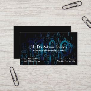 Software Engineer Cyber Security Business Card