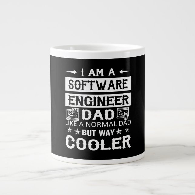 Software Engineer Dad Giant Coffee Mug (Front)