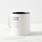 Software Engineer Definition Coder Definition Two-Tone Coffee Mug (Front Left)