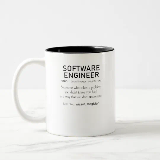 Software Engineer Definition Coder Definition Two-Tone Coffee Mug