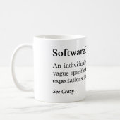 Software Engineer Definition Coffee Mug (Left)