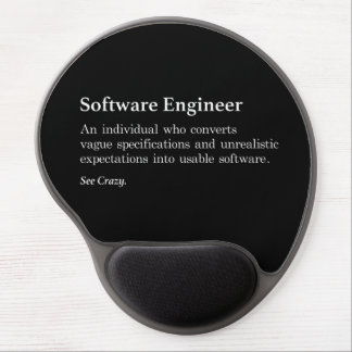Software Engineer Definition Gel Mouse Pad - Dark